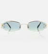 Cartier Signature C Oval Sunglasses In Grün