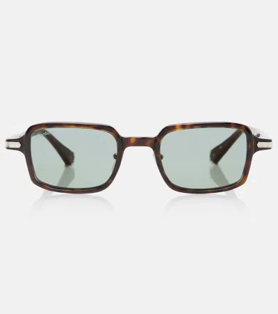 Cartier Signature C Rectangular Sunglasses In Brown
