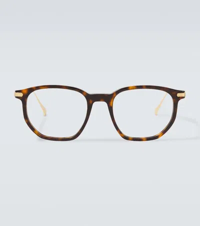 Cartier Signature C Round Glasses In Brown