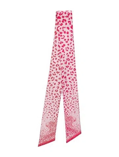 Pre-owned Cartier Silk Animal Print Bandana W/ Tags In Pink