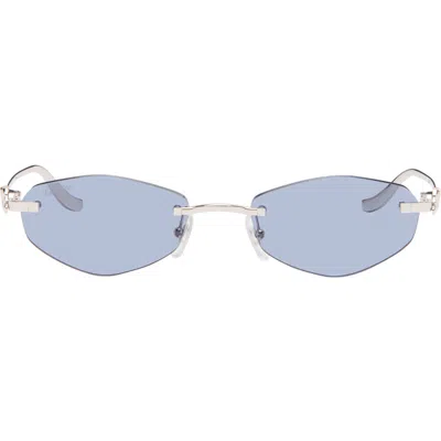 Cartier Silver Core Range Sunglasses In 005-silver-silver-li