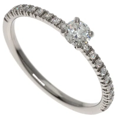 Pre-owned Cartier Silver Platinum 950 Band Ring ()
