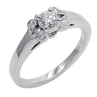 Pre-owned Cartier Silver Platinum 950 Band Ring ()
