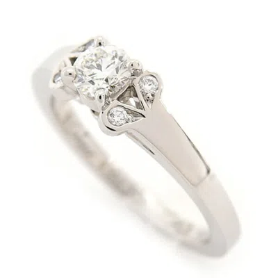 Pre-owned Cartier Silver Platinum 950 Band Ring ()