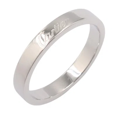 Pre-owned Cartier Silver Platinum 950 Band Ring ()
