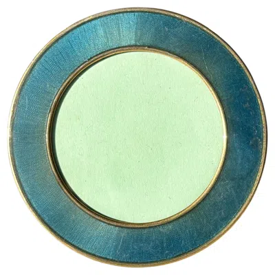 Pre-owned Cartier Silver Salimbeni (attr.) Green Enamel Picture Frame