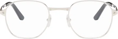 Cartier Silver 'santos De ' Glasses In White