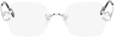 Cartier Silver 'signature C De ' Glasses