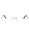 Cartier Silver Silver Transparent Metal Glasses In Gray