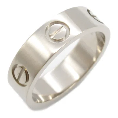 Pre-owned Cartier Silver White Gold (18k) Band Ring ()