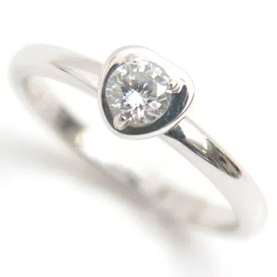 Pre-owned Cartier Silver White Gold (18k) Band Ring ()