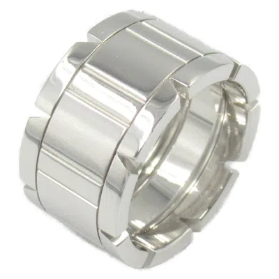 Pre-owned Cartier Silver White Gold (18k) Band Ring ()