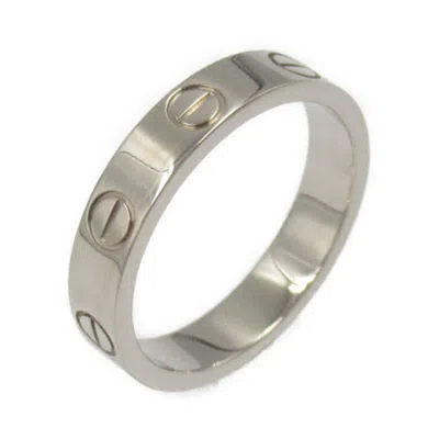 Pre-owned Cartier Silver White Gold (18k) Band Ring ()