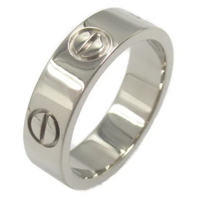 Pre-owned Cartier Silver White Gold (18k) Band Ring ()