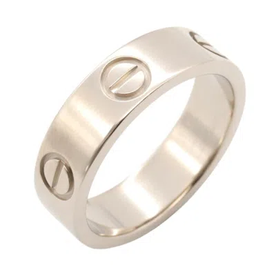 Pre-owned Cartier Silver White Gold (18k) Band Ring ()