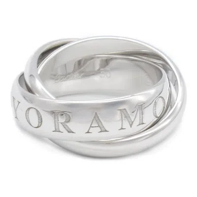 Pre-owned Cartier Silver White Gold (18k) Band Ring ()