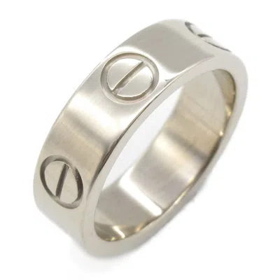Pre-owned Cartier Silver White Gold (18k) Band Ring ()