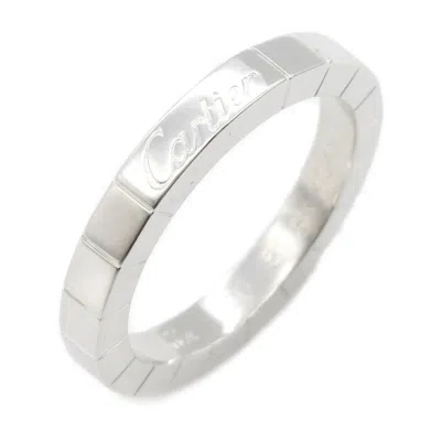 Pre-owned Cartier Silver White Gold (18k) Band Ring ()