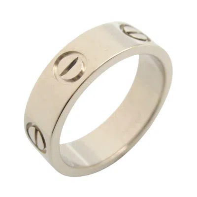 Pre-owned Cartier Silver White Gold (18k) Band Ring ()