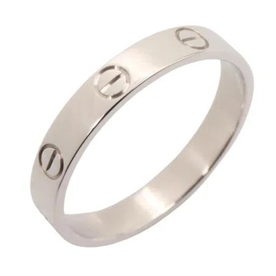 Pre-owned Cartier Silver White Gold (18k) Band Ring ()