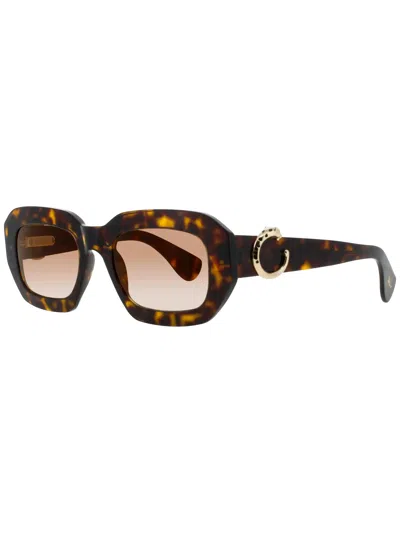 Cartier Sleek Designer Sunglasses In Brown