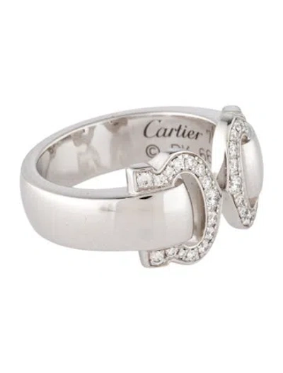 Pre-owned Cartier Small Double C Decor Ring In Multi