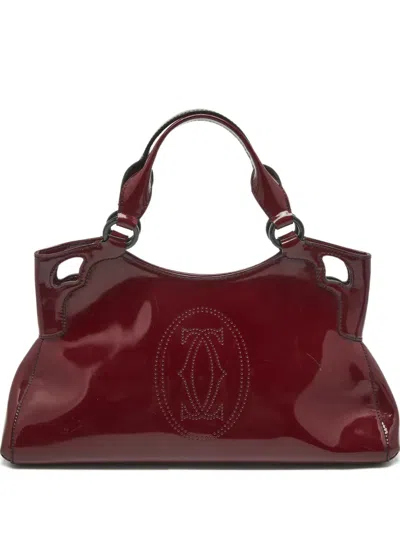Pre-owned Cartier Small Marcello De  Tote Bag In Red
