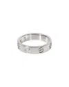 Cartier Small Model Love 18k 0.04 Ct. Tw. Diamond Ring (authentic Pre-loved) In Metallic