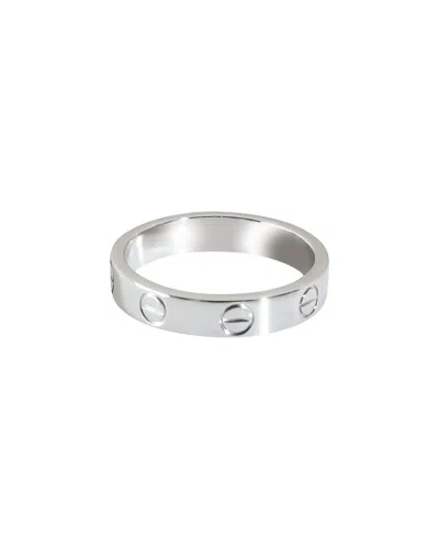 Cartier Small Model Love 18k Ring (authentic Pre-loved) In Metallic