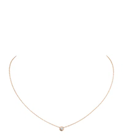 Cartier Small Rose Gold And Diamond  D'amour Necklace