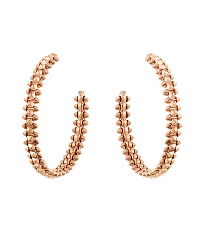 Cartier Small Rose Gold Clash De  Hoop Earrings