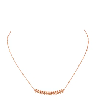 Cartier Small Rose Gold Clash De  Necklace