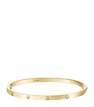 Cartier Small Yellow Gold And Diamond Love Bracelet
