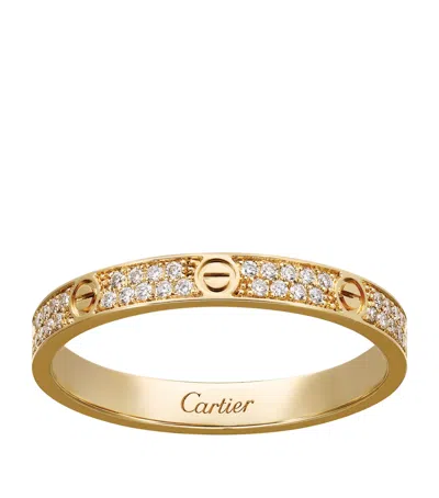 Cartier Small Yellow Gold And Diamond Love Ring