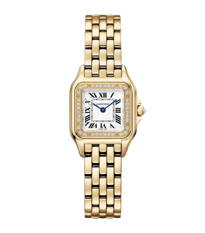 Cartier Small Yellow Gold And Diamond Panthère De  Watch