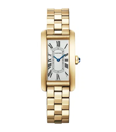 Cartier Small Yellow Gold Tank Américaine Watch