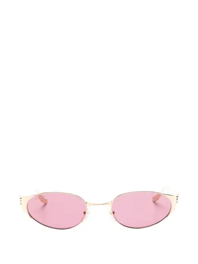 Cartier Sonnenbrille Mit Ovalem Gestell In Gold