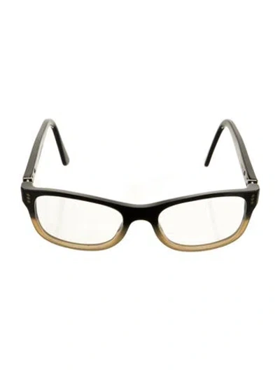 Pre-owned Cartier Square Eyeglasses In Black
