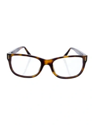 Pre-owned Cartier Square Eyeglasses In Brown