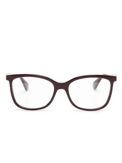 Cartier Square-frame Glasses In 红色