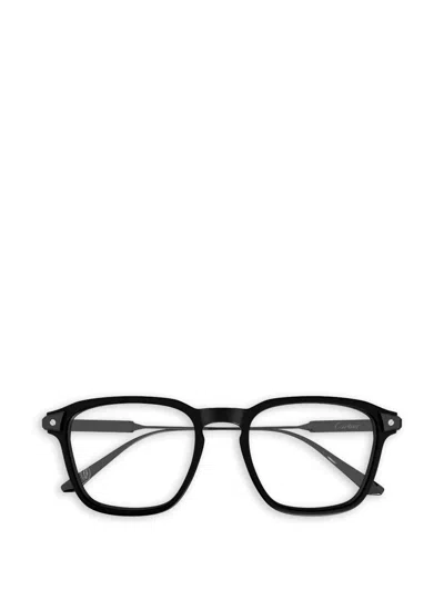 Cartier Square-frame Glasses In Black