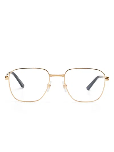 Cartier Square-frame Glasses In Gold