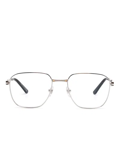 Cartier Square-frame Glasses In Silver