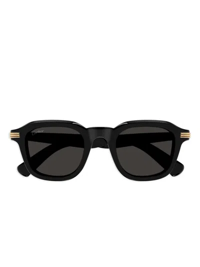 Cartier Square-frame Sunglasses In Black