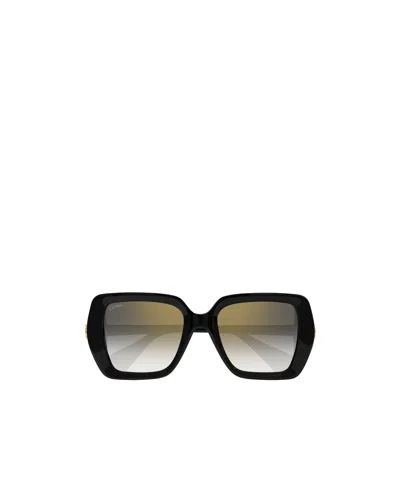 Cartier C De  Sunglasses In Black