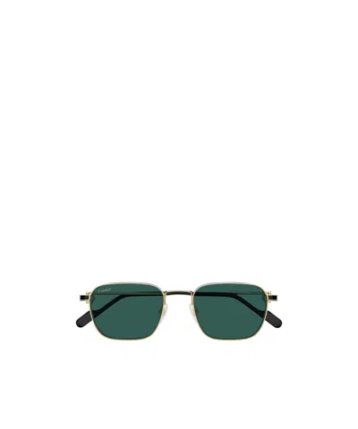 Cartier Square Frame Sunglasses In Green