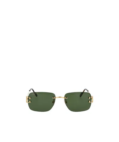 Cartier Frameless Gold-tone And Tortoiseshell Acetate Sunglasses