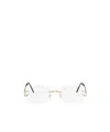 Cartier Square Frameless Glasses In Multi