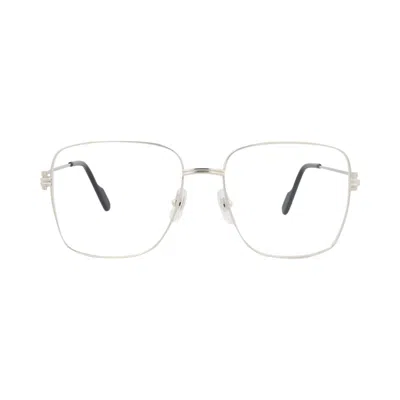 Pre-owned Cartier Square Optical Glasses 'silver/transparent' | Women's Size Onesize