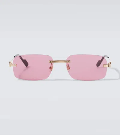 Cartier Square Sunglasses In Pink